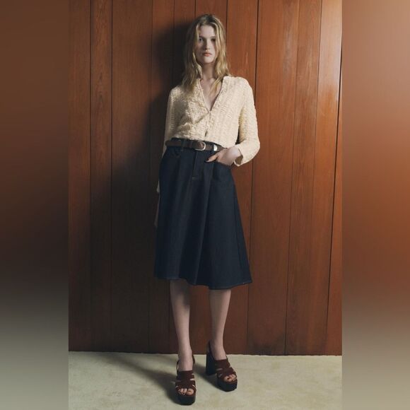 ZARA STRUCTURED KNIT JACKET - Picture 6 of 10